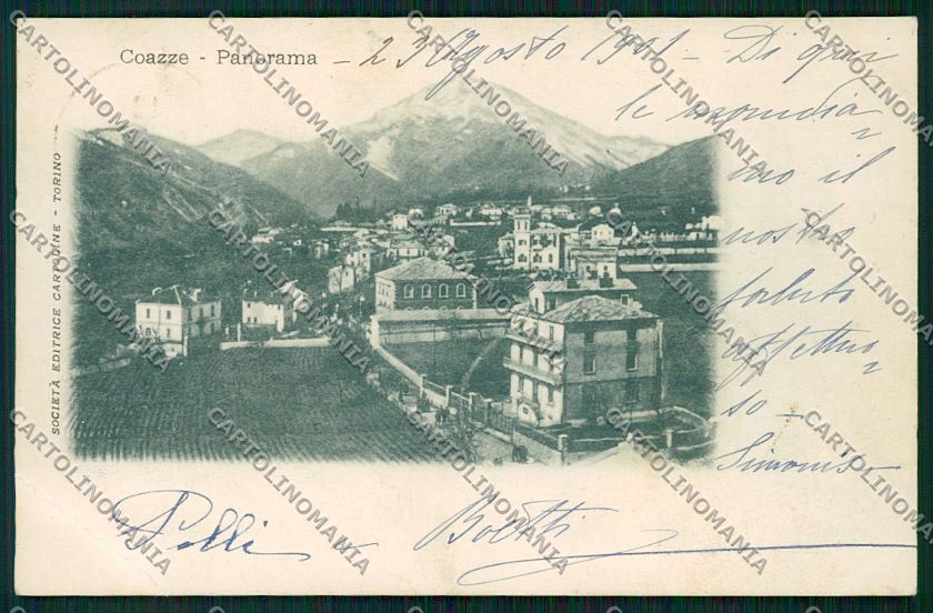 Torino Coazze PIEGA cartolina QK1326 – fronte