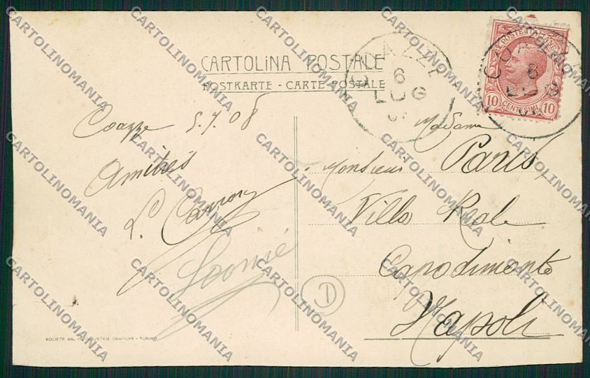 Torino Coazze cartolina QK1327 – retro