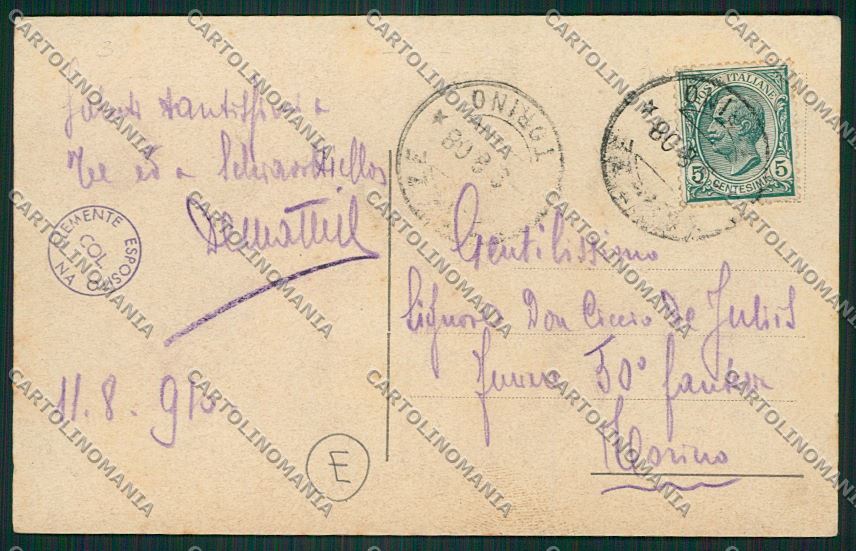 Torino Coazze cartolina QK1332 – retro