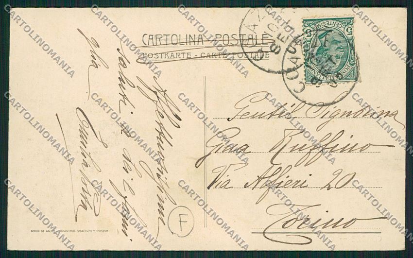 Torino Coazze cartolina QK1336 – retro