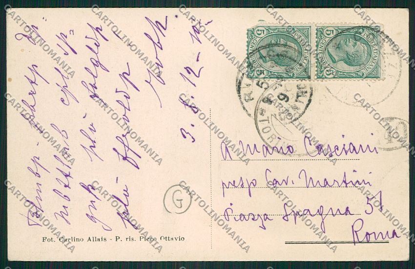 Torino Coazze cartolina QK1337 – retro