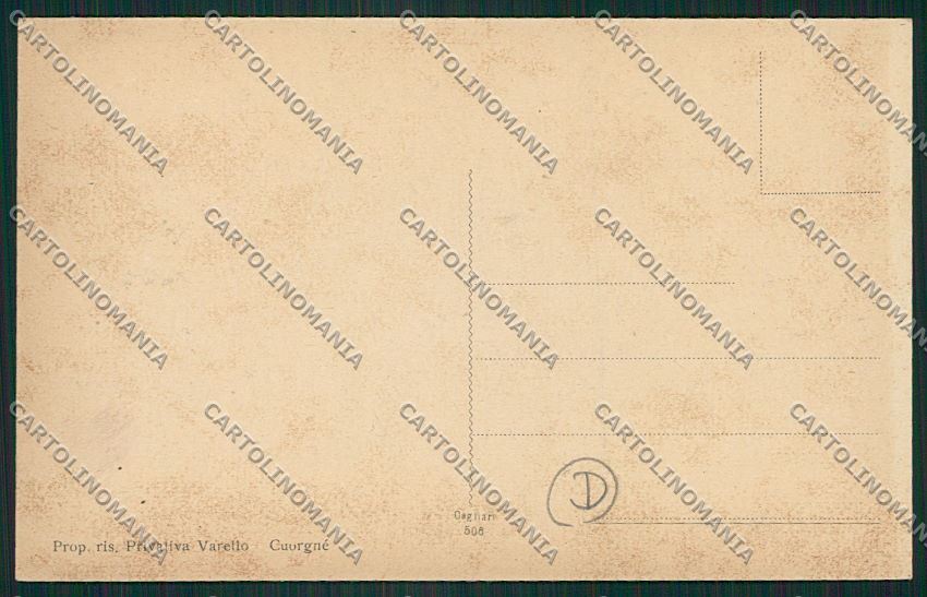 Torino Cuorgnè cartolina QK1356 – retro