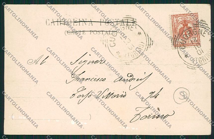 Torino Cuorgnè cartolina QK1357 – retro