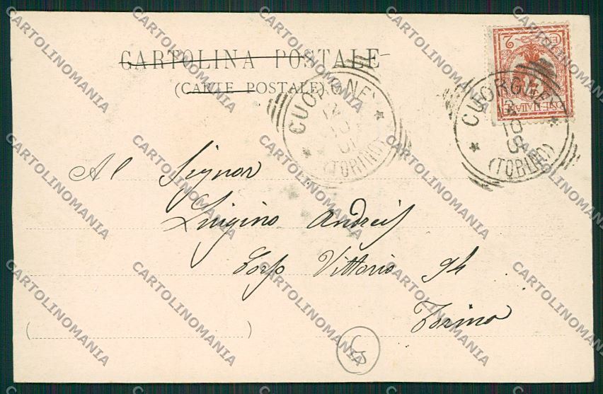 Torino Cuorgnè cartolina QK1368 – retro