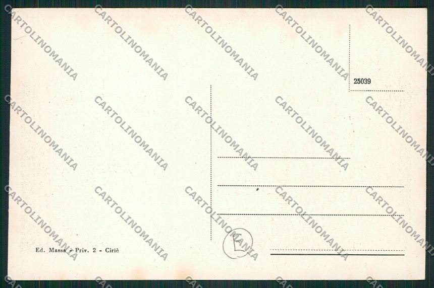 Torino Ciriè Stazione Treno cartolina QK1395 – retro