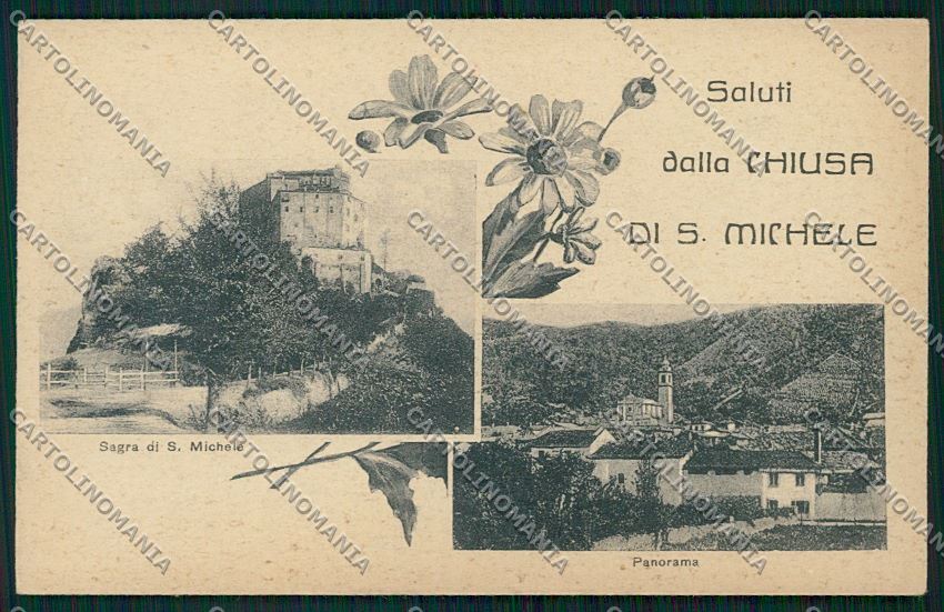 Torino Chiusa San Michele Saluti da cartolina QK1400 – fronte