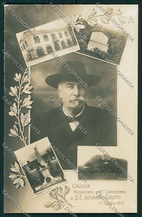Torino Cavour Giolitti Foto cartolina QK1405 – fronte