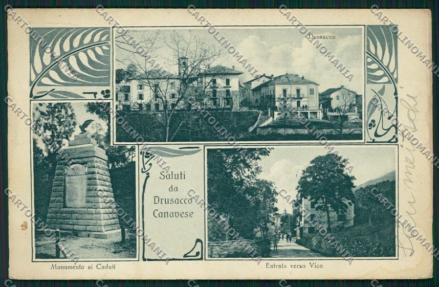 Torino Drusacco Saluti da cartolina QK1410 – fronte