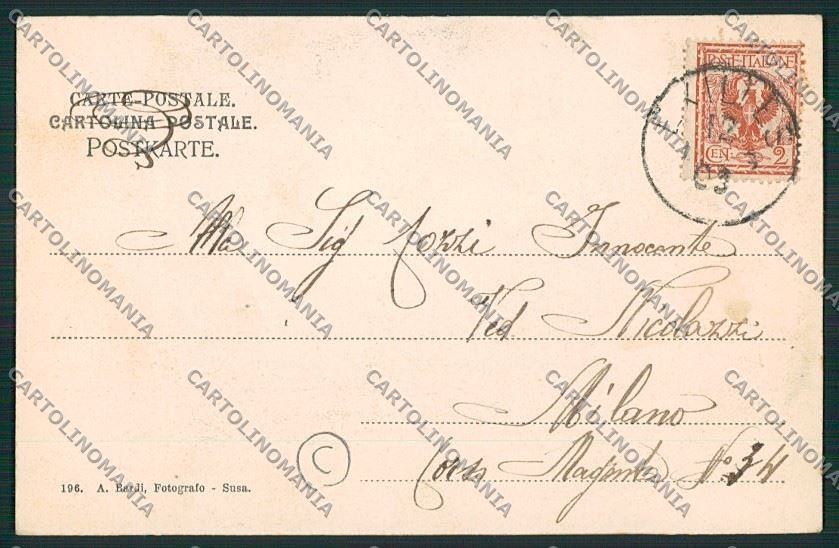 Torino Exilles PIEGA cartolina QK1413 – retro