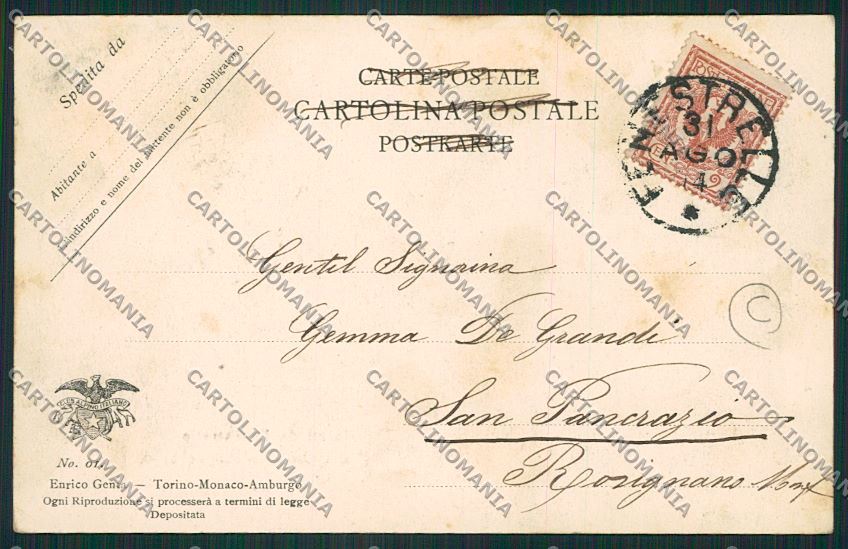 Torino Fenestrelle Genta cartolina QK1420 – retro