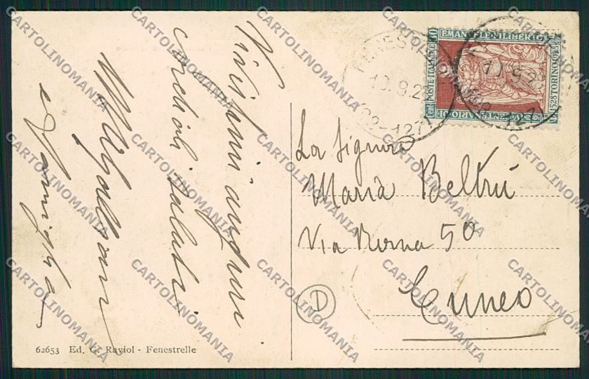 Torino Fenestrelle cartolina QK1424 – retro