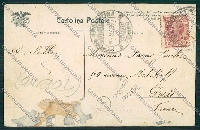 Torino Fenestrelle Genta TRACCE UMIDO cartolina QK1429 – retro