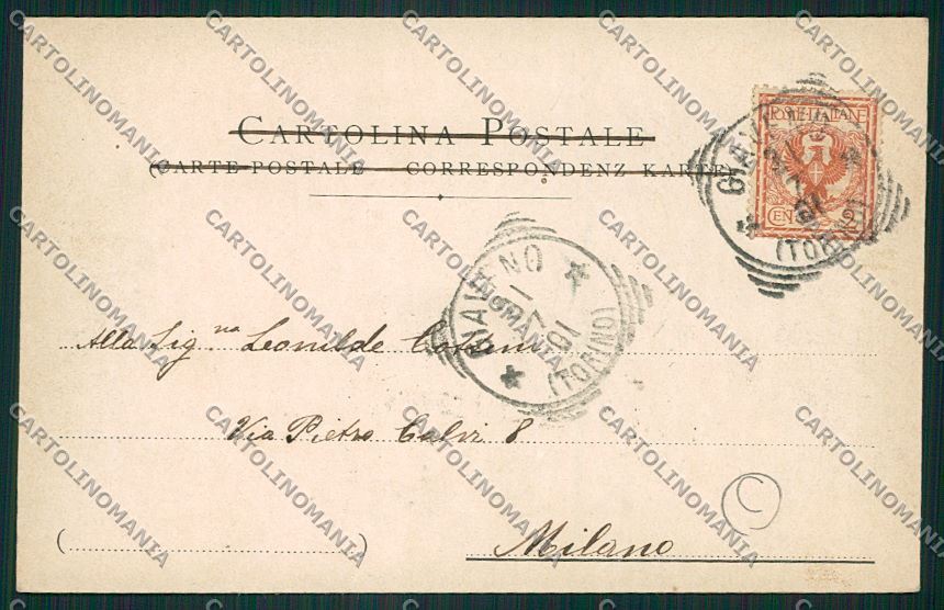 Torino Giaveno cartolina QK1453 – retro