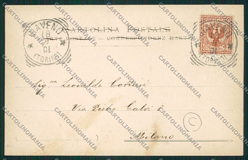Torino Giaveno cartolina QK1454 – retro