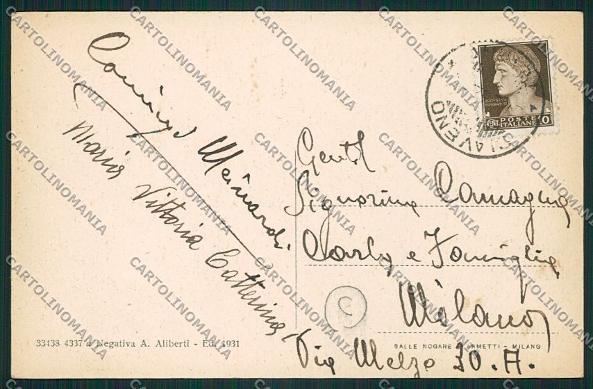 Torino Giaveno cartolina QK1455 – retro