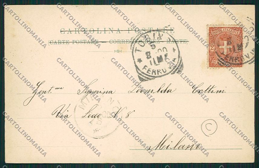 Torino Giaveno cartolina QK1457 – retro