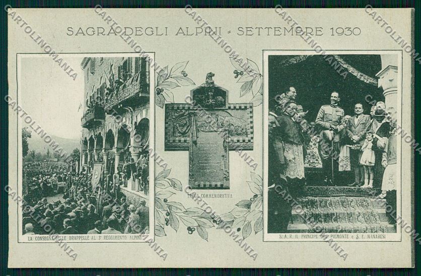 Torino Giaveno Savoia Alpini sagra cartolina QK1478 – fronte