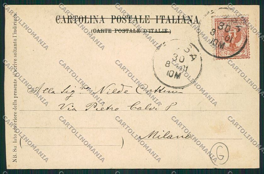 Torino Gravere Costumi cartolina QK1481 – retro