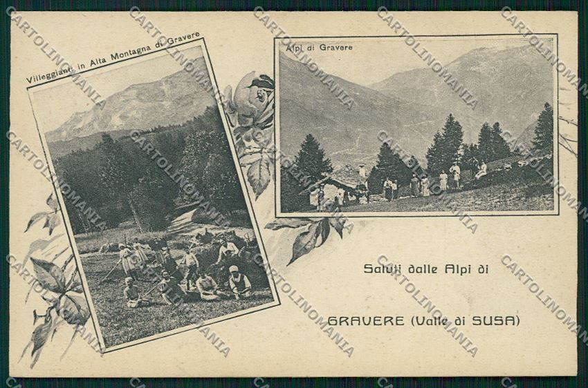 Torino Gravere Saluti da cartolina QK1483 – fronte