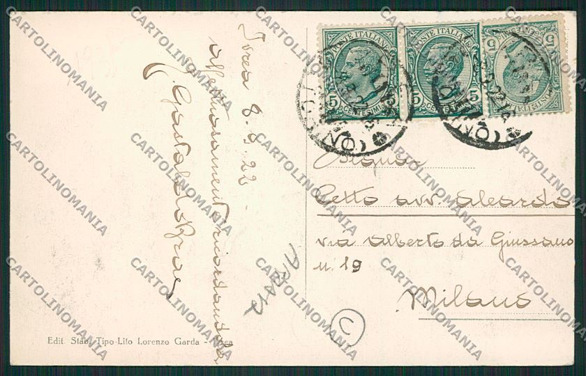 Torino Ivrea ABRASA cartolina QK1505 – retro
