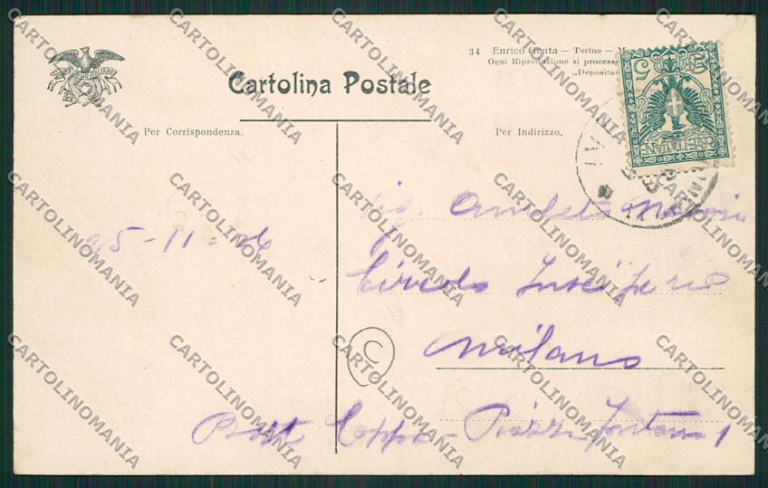 Torino Ivrea Genta cartolina QK1507 – retro