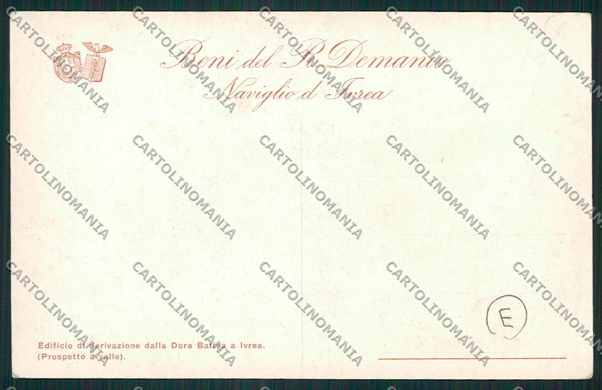 Torino Ivrea Navigliob cartolina QK1521 – retro