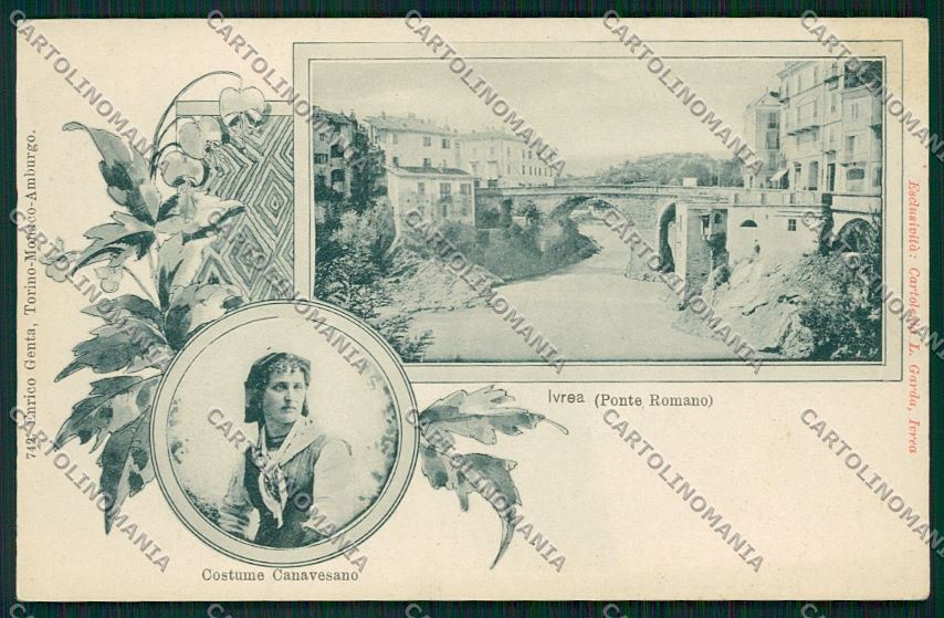 Torino Ivrea Costumi Genta cartolina QK1523 – fronte