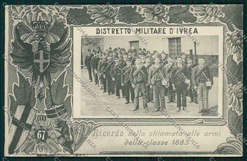 Torino Ivrea Militari Fanteria cartolina QK1526 – fronte