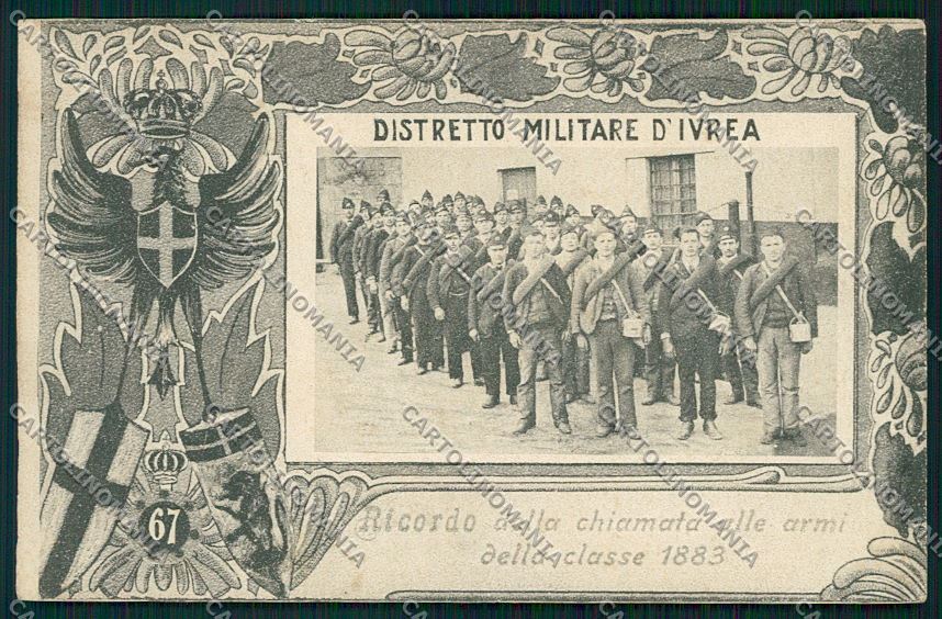 Torino Ivrea Militari Fanteria cartolina QK1529 – fronte