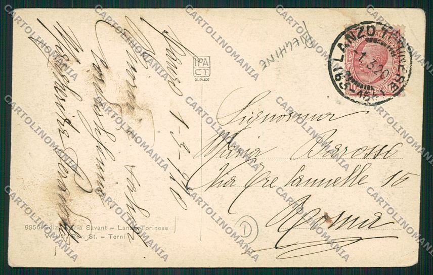 Torino Lanzo PIEGHINE cartolina QK1542 – retro