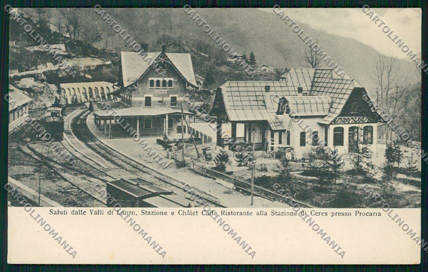 Torino Lanzo Stazione Treno Genta cartolina QK1549 – fronte