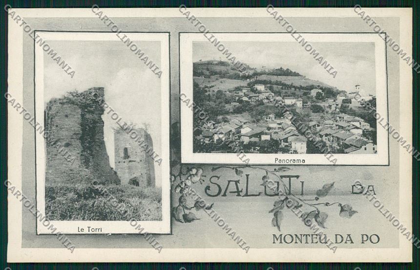 Torino Monteu da Po Saluti da cartolina QK1598 – fronte