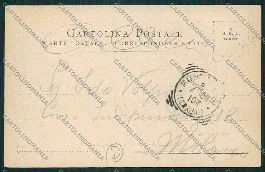 Torino Moncalieri cartolina QK1606 – retro