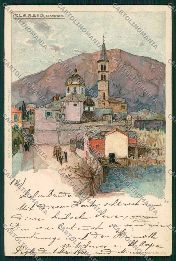 Wielandt Alassio cartolina QK1642 – fronte