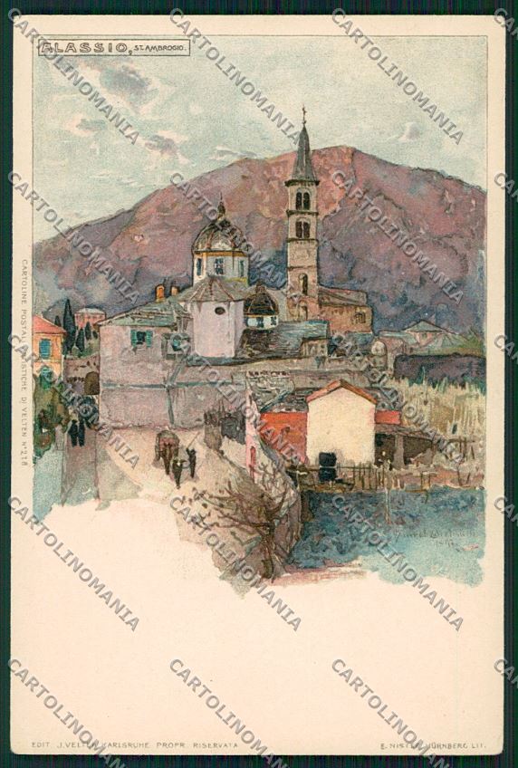 Wielandt Alassio cartolina QK1644 – fronte