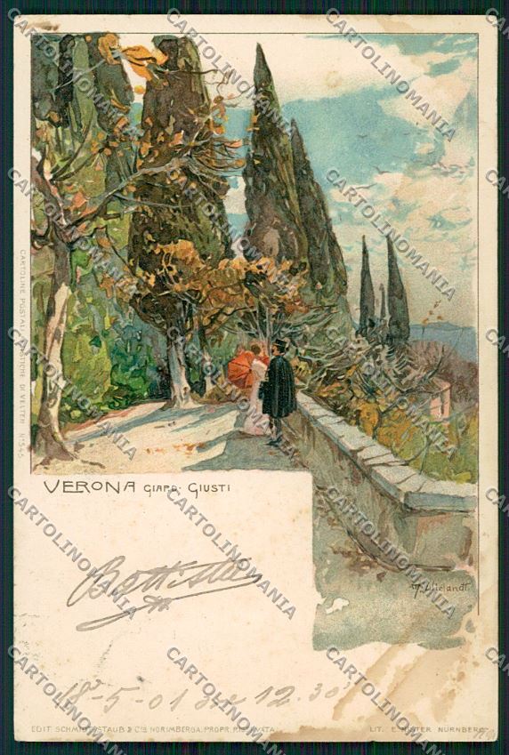 Wielandt Verona cartolina QK1648 – fronte