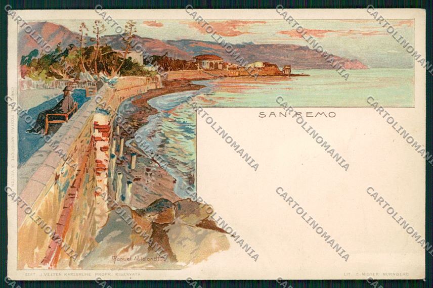 Wielandt San Remo ABRASA cartolina QK1656 – fronte