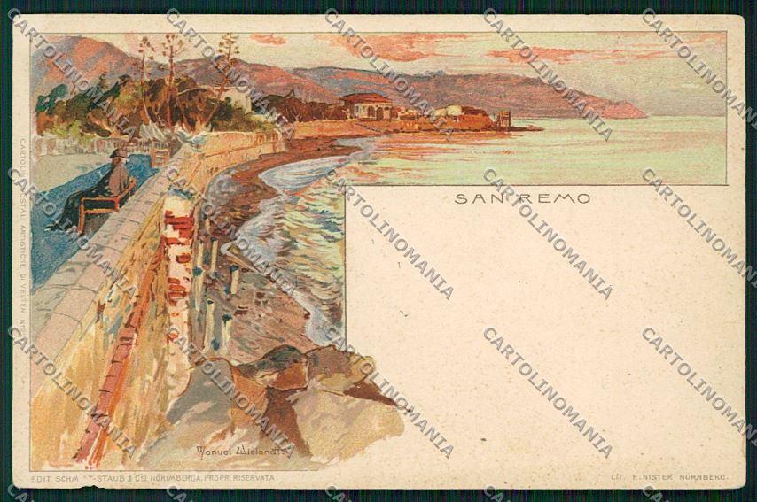 Wielandt San Remo ABRASA cartolina QK1660 – fronte