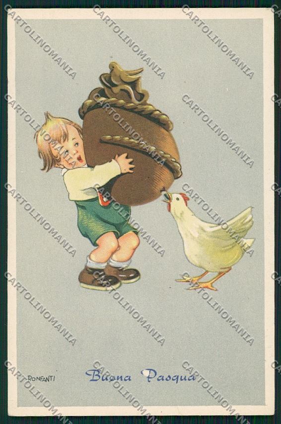 Bonfanti Augurale Child cartolina QK1677 – fronte
