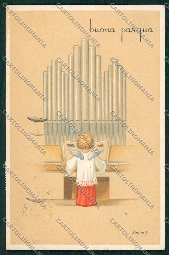 Bonfanti Augurale Child cartolina QK1681 – fronte