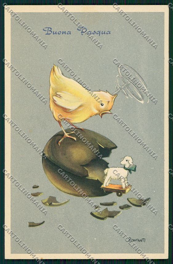 Bonfanti Augurale cartolina QK1687 – fronte