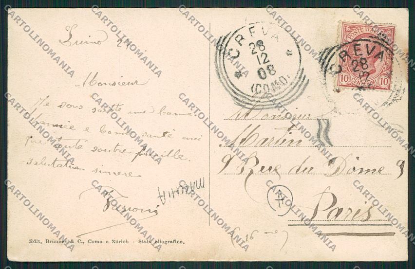 Varese Luino MACCHIA ABRASA cartolina QK1765 – retro
