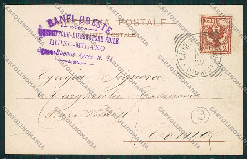Varese Luino PIEGHINA cartolina QK1769 – retro