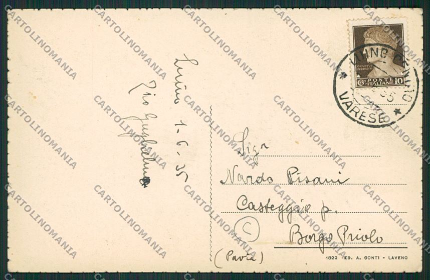 Varese Luino cartolina QK1772 – retro