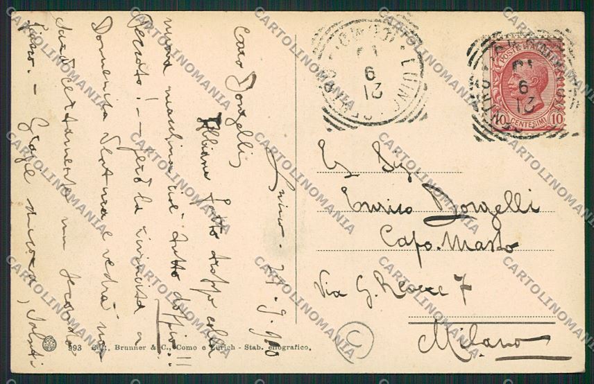 Varese Luino cartolina QK1782 – retro