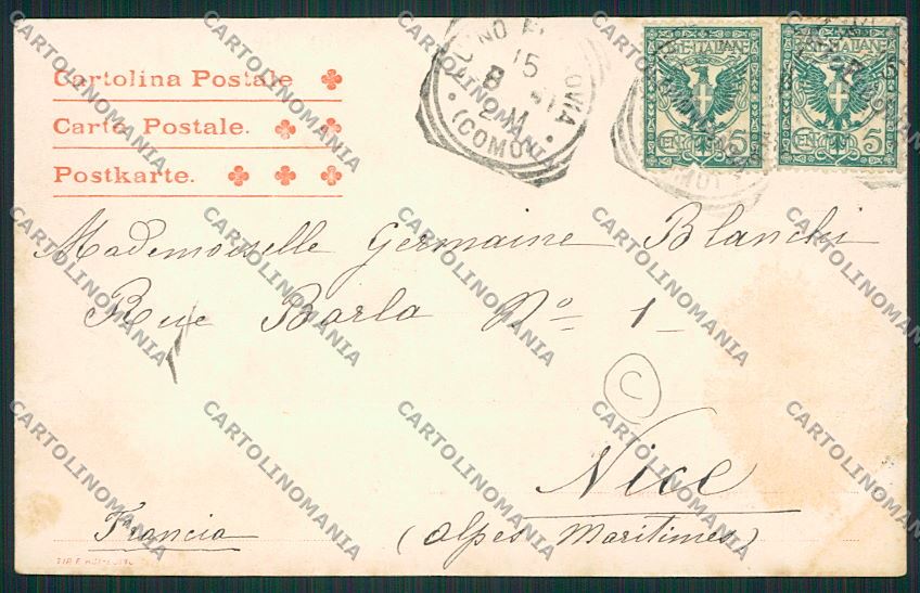 Varese Luino cartolina QK1790 – retro