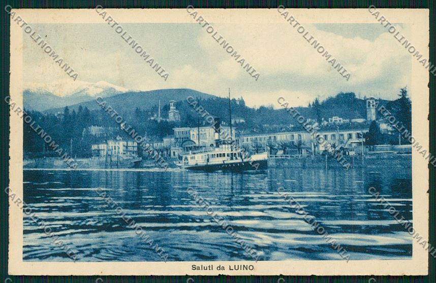 Varese Luino Battello cartolina QK1804 – fronte