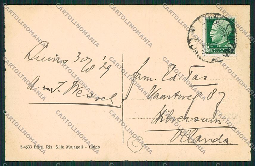 Varese Luino Battello cartolina QK1804 – retro