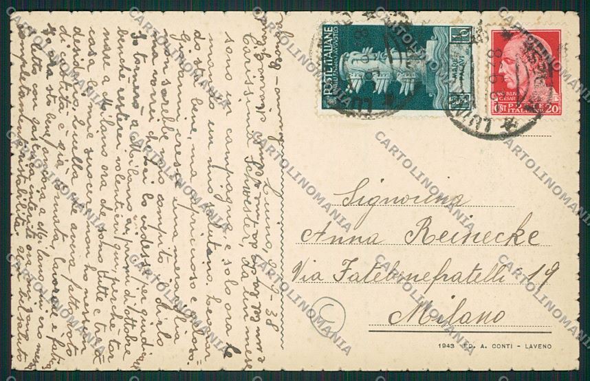 Varese Luino Battello cartolina QK1806 – retro