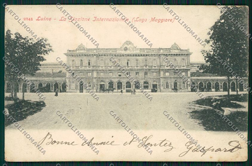 Varese Luino Stazione cartolina QK1817 – fronte